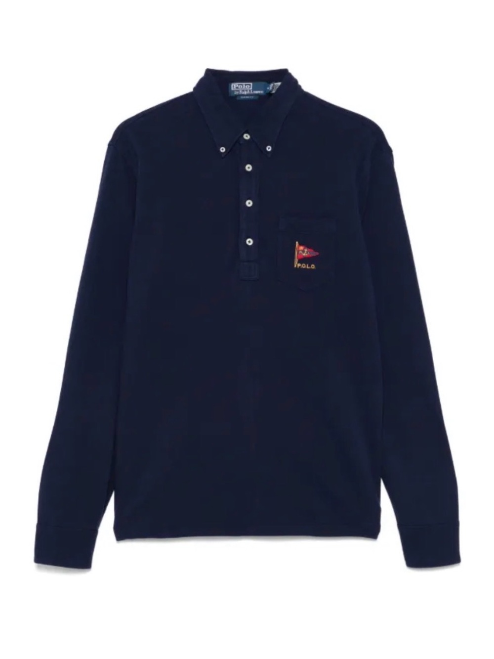 Classic Fit Embroidered Mesh Polo Shirt
Polo Ralph Lauren. Navy Blue.